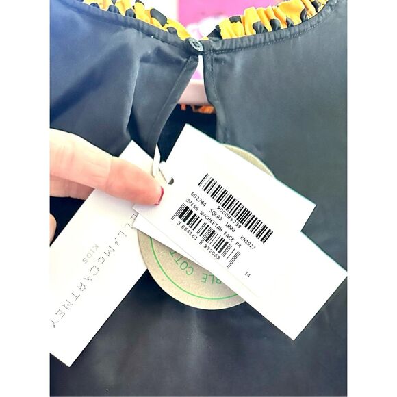 NWT Stella McCartney Kids Girls Teen cheetah print dress Size 14 - Picture 3 of 4